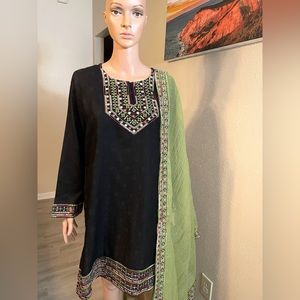 Cross Stitch Pakistani 2 Piece Shirt & Dupatta